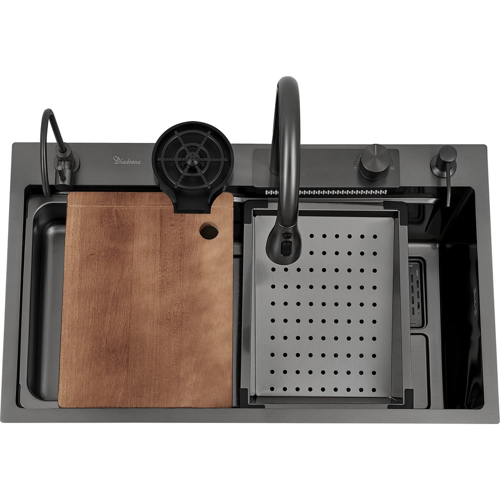 Изображение товара Мойка из нержавеющей стали DIADONNA в комплекте DS7545B