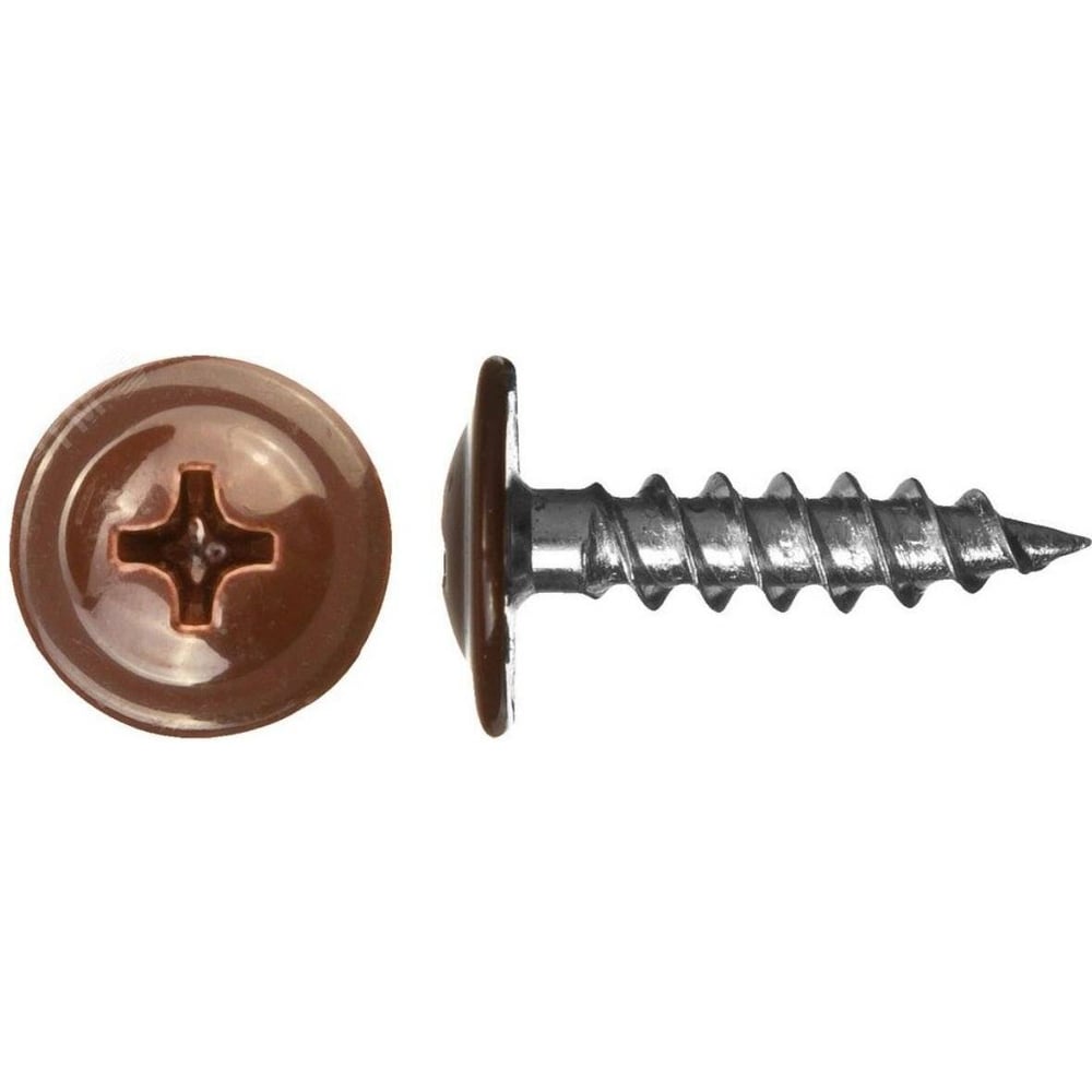 Изображение товара Саморез Стройметиз металл-металл 4,2х19 прессшайба острый RAL 8017 (шоколадно-коричневый) (уп.300 шт) контейнер 2530081910300 Изображение товара Саморез Стройметиз металл-металл 4,2х19 прессшайба острый RAL 8017 (шоколадно-коричневый) (уп.300 шт) контейнер 2530081910300