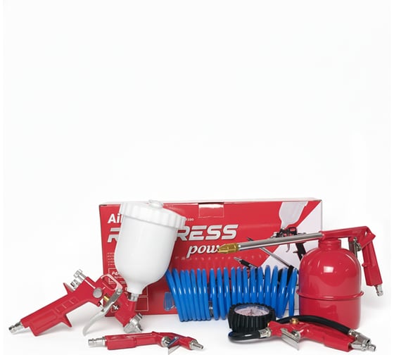 Изображение товара Набор пневмоинструмента PROKRESSPOWER 5 предметов AirKit-5 Prokress power В/Б 00-00002756