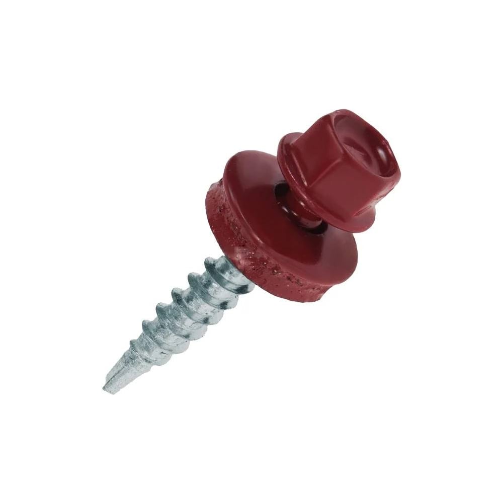 Изображение товара Саморез кровельный Стройметиз 5,5х19 RAL 3005 (винно-красный) (уп.300 шт) контейнер 2141910300