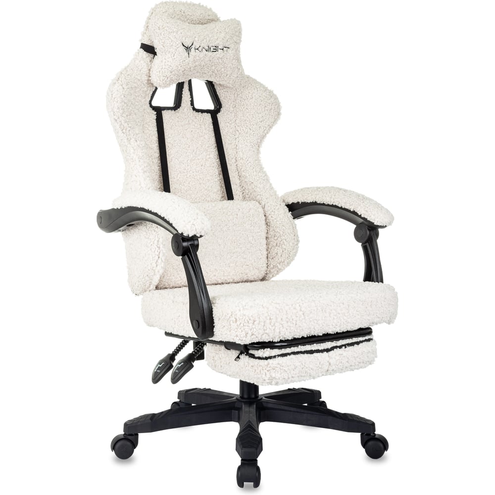 Изображение товара Кресло игровое Бюрократ Knight Lord/F молочный Camby 01 крестов. пластик подст.для ног 2056750