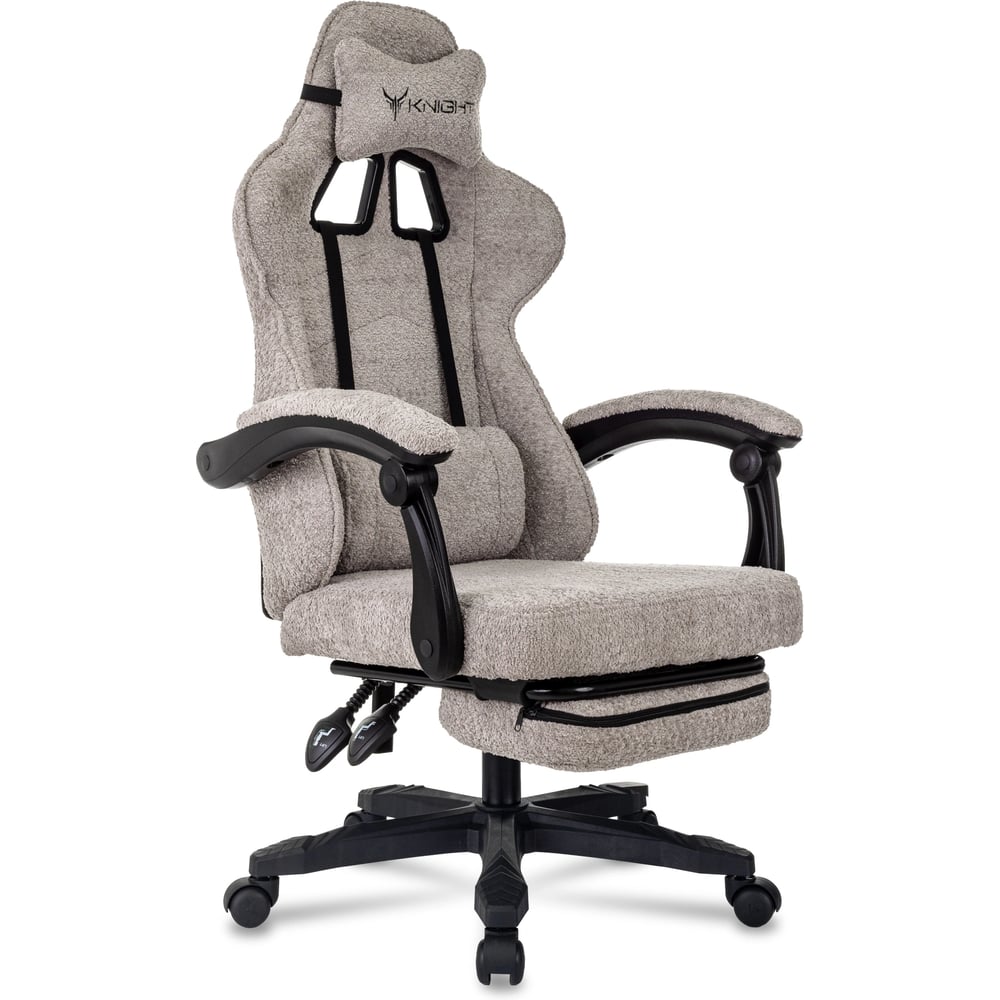 Изображение товара Кресло игровое Бюрократ Knight Lord/F бежевый Camby 20 крестов. пластик подст.для ног 2056755