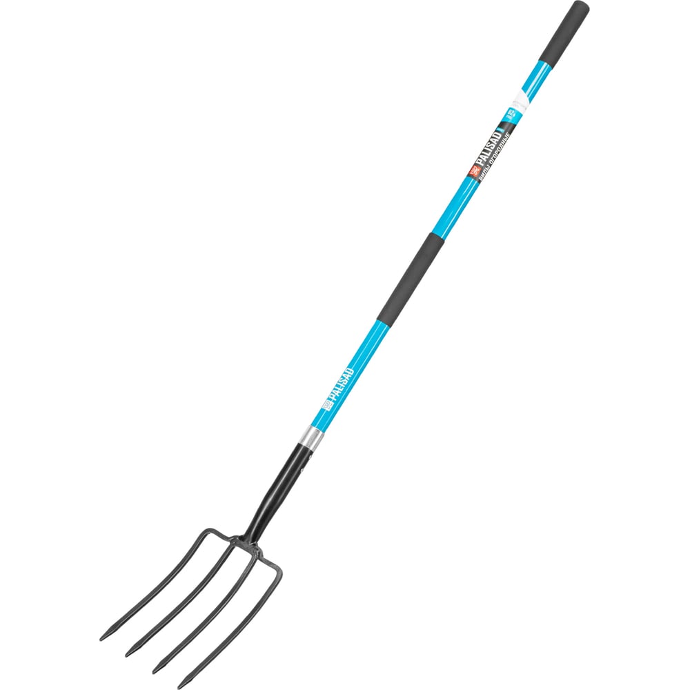 Изображение товара Вилы 4х рогие PALISAD огородные,кованые, 190х290х1485 мм, фибергласовый черенок,ПВХ накладка, LUXE 63809