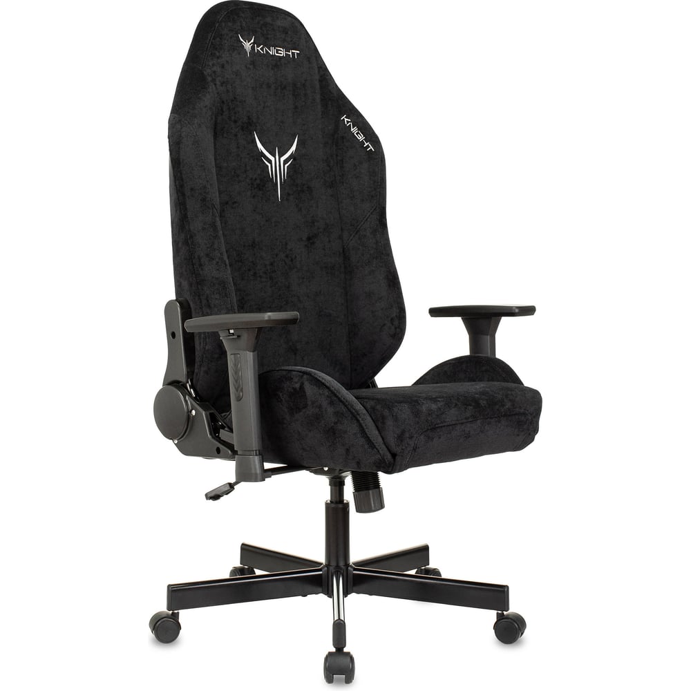 Изображение товара Игровое кресло Бюрократ Knight N1 Fabric черное Light-20 с подголовником Изображение товара Игровое кресло Бюрократ Knight N1 Fabric черное Light-20 с подголовником