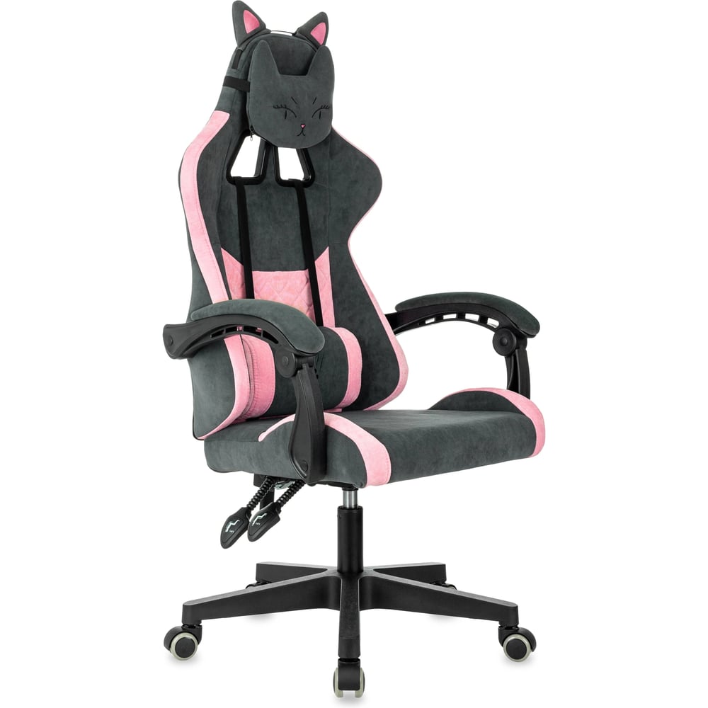 Изображение товара Игровое кресло Бюрократ Knight Kitty Fabric с регулировками и поддержкой