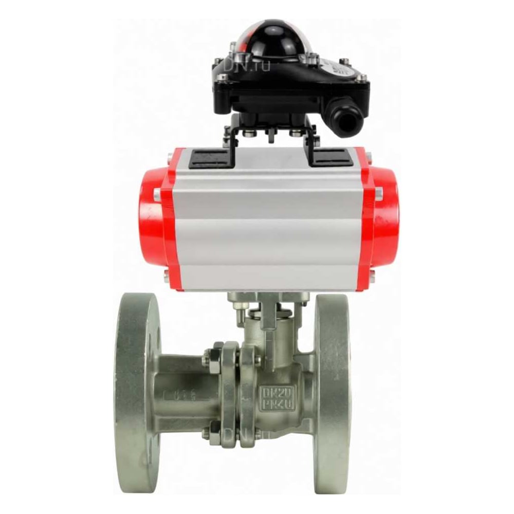 Изображение товара Кран шаровой DN.ru КШ.Ф.П.316.200 Ду65 Ру16 с пневмоприводом