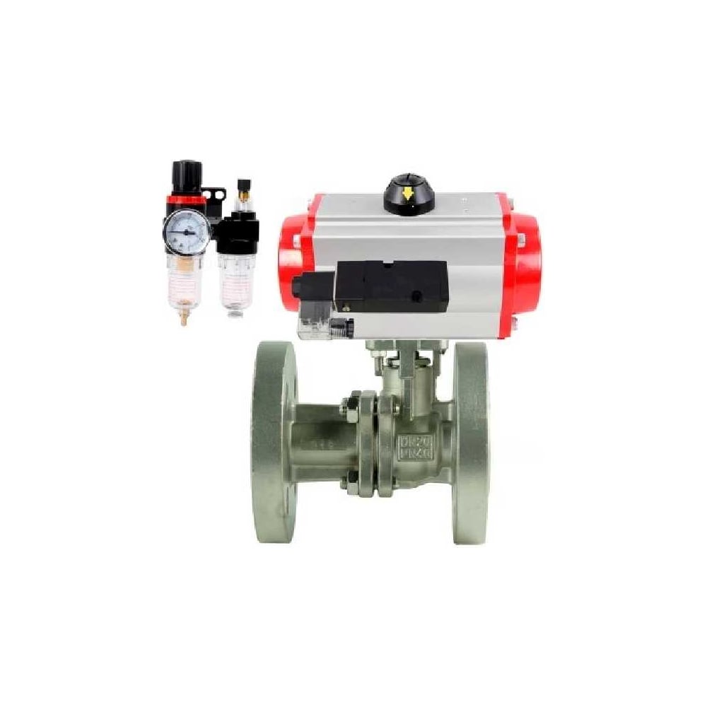 Изображение товара Кран шаровый DN.ru КШ.Ф.П.316.200 Ду65 Ру16 фланцевый, пневмопривод Изображение товара Кран шаровый DN.ru КШ.Ф.П.316.200 Ду65 Ру16 фланцевый, пневмопривод