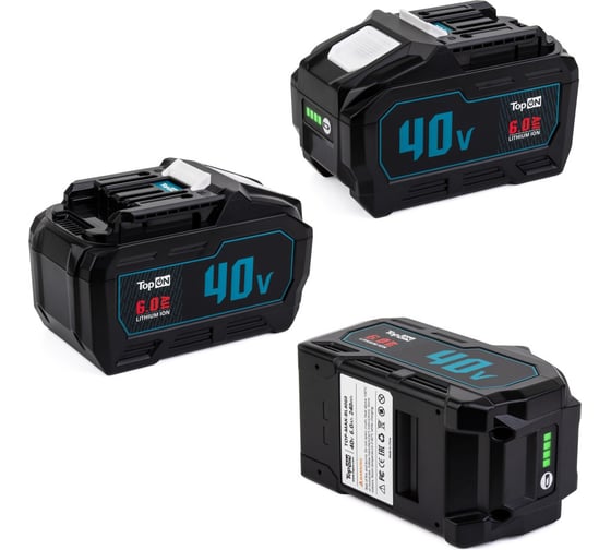 Изображение товара Аккумулятор TopOn BL4060 40V 6.0Ah (Li-ion) PN: 191L47-8 TOP-MAK-BL4060