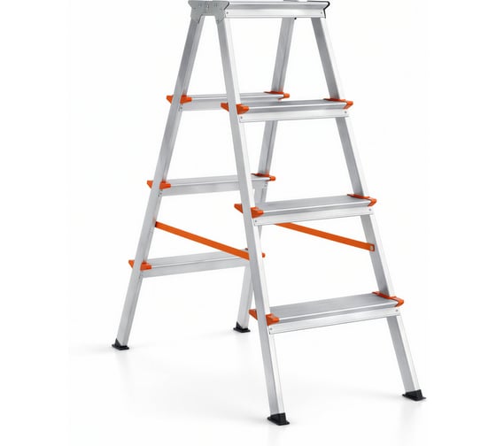 Изображение товара Стремянка алюминиевая Эйфель Библио 130 - 204 ВАРИАНТ