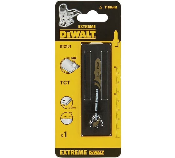 Изображение товара Пилка Dewalt для лобзика DT2101, по металлу, 1 шт. DT2101-QZ