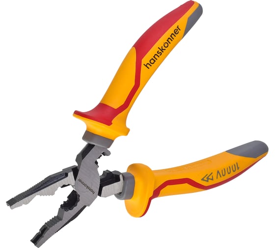 Изображение товара Пассатижи диэлектрические Hanskonner эксц. шарнир 160мм HK1020-03-1-160