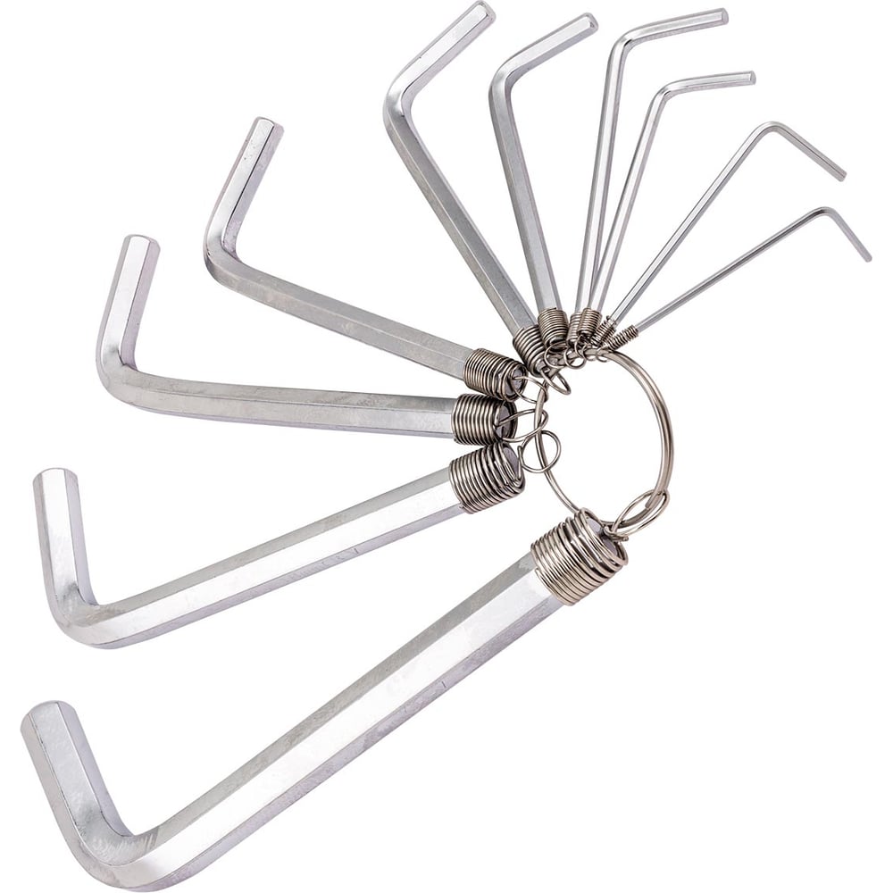 Изображение товара Набор ключей JCB-5102R(65624) HEX угловой 1.5-10 мм, 10 шт