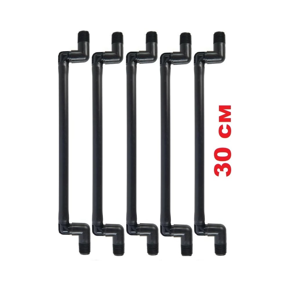 Изображение товара Комплект гибких соединений для дождевателей, RAINMATIC 1/2"x3/4", длина 30 см, комплект 5шт RM-033 Изображение товара Комплект гибких соединений для дождевателей, RAINMATIC 1/2"x3/4", длина 30 см, комплект 5шт RM-033