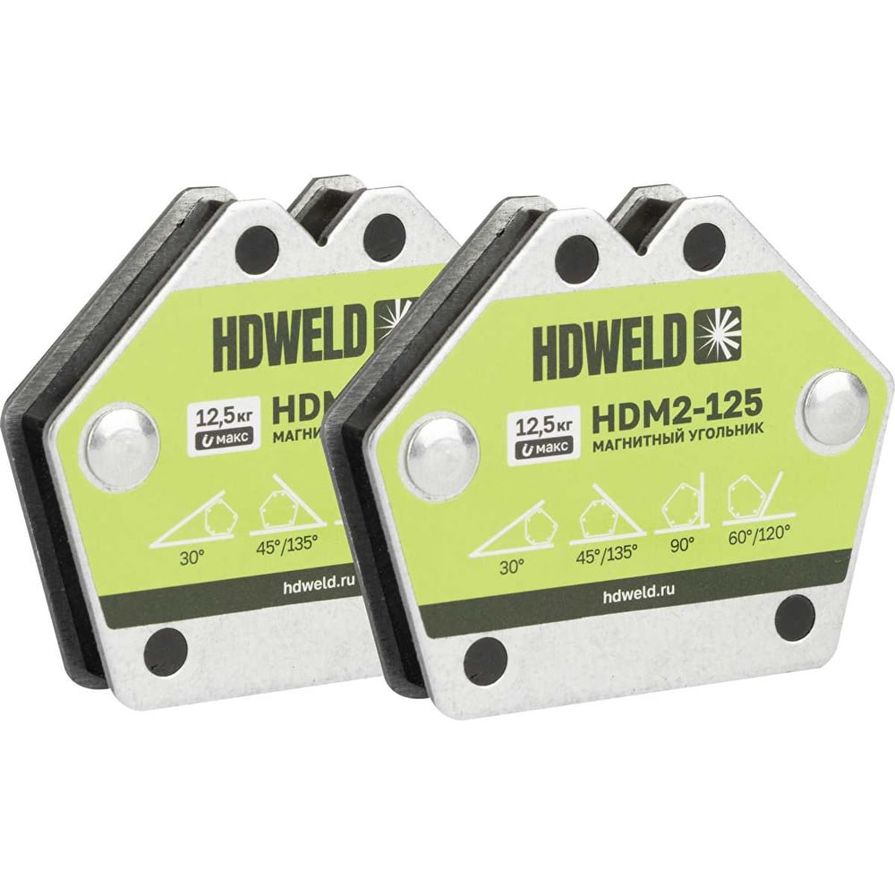 Изображение товара Угольник магнитный HDWeld 2 шт. HDM2-125