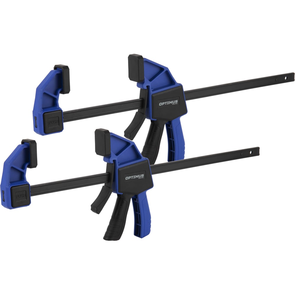 Изображение товара Быстрозажимная струбцина Optimus 2шт. 8/205 мм OPT-QC205 Изображение товара Быстрозажимная струбцина Optimus 2шт. 8/205 мм OPT-QC205