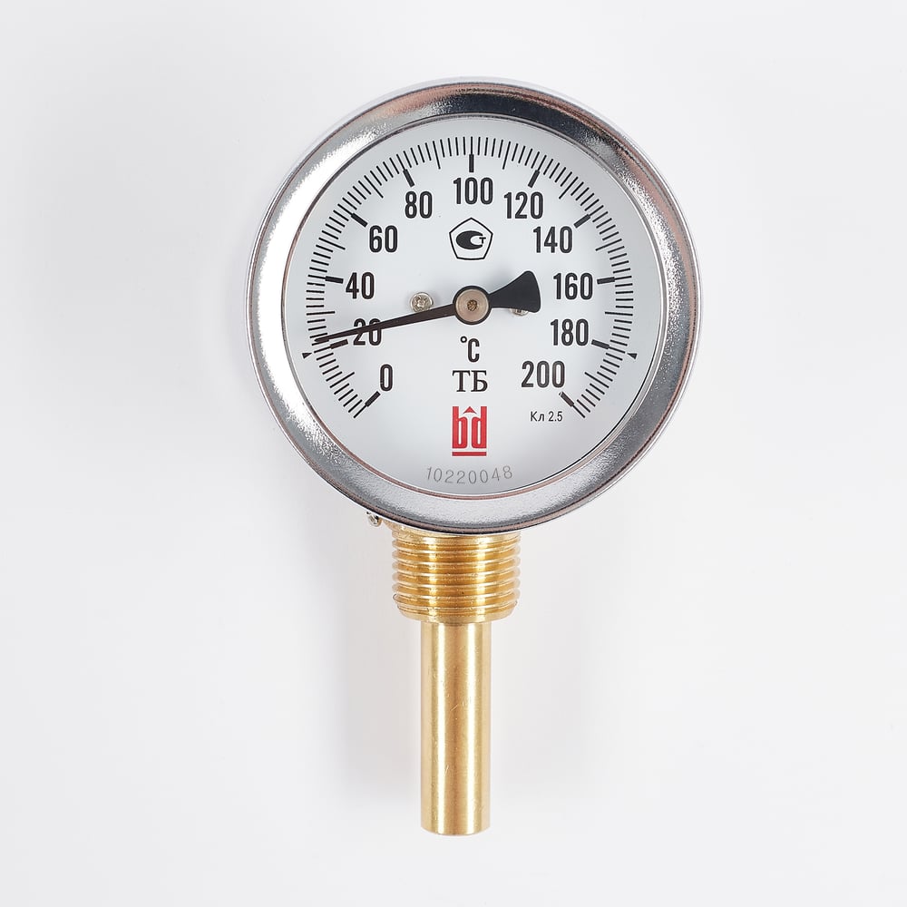 Изображение товара Термометр BD ТБ 100Р/100 0-200 °C, G 1/2, 100 мм гильза