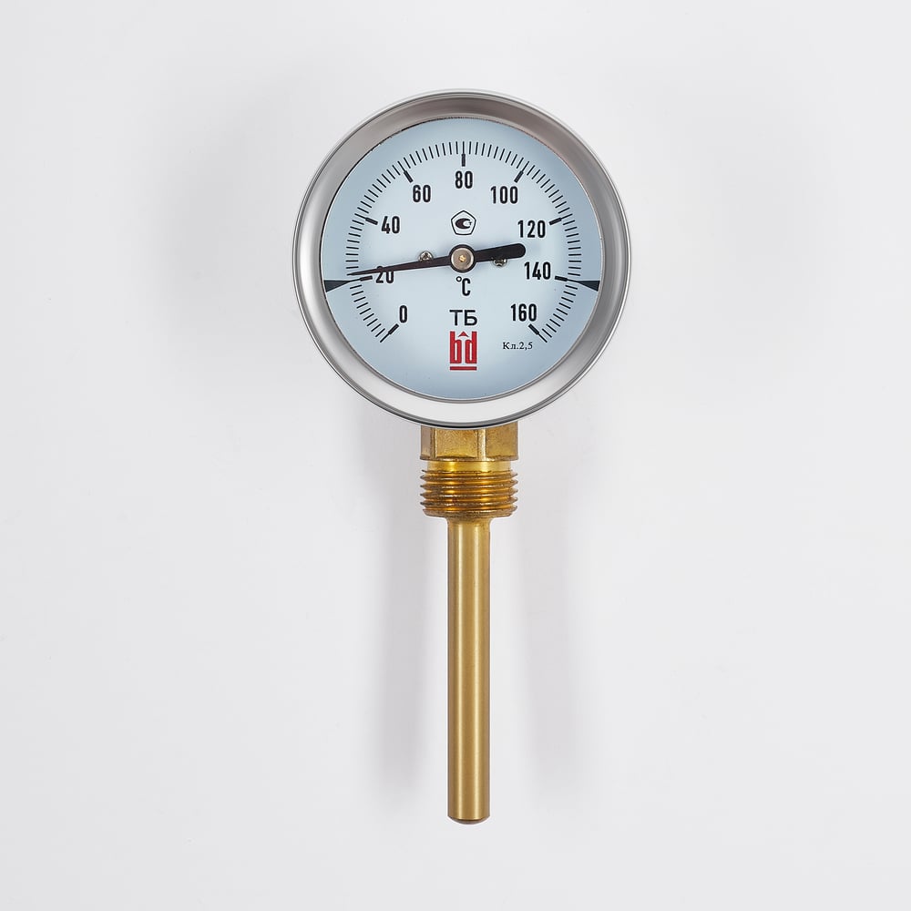 Изображение товара Биметаллический термометр BD ТБ 100Р/46 (0-160 °C), G 1/2, 1,5 рос, 51511131123
