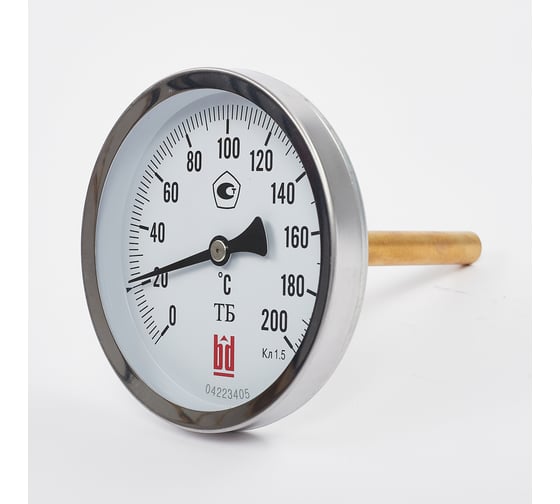 Изображение товара Биметаллический термометр BD ТБ 100Т/300 (0-200 °C), G 1/2, 1,5 рос, 51315111134