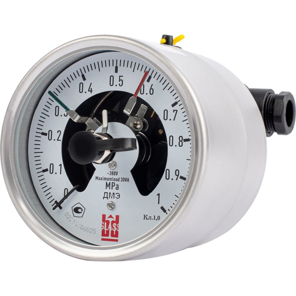 Изображение товара Манометр электроконтактный BD ДМЭ 100 V ТЭ (0-1) МПа, кл. 1,0, G 1/2, 45567542777