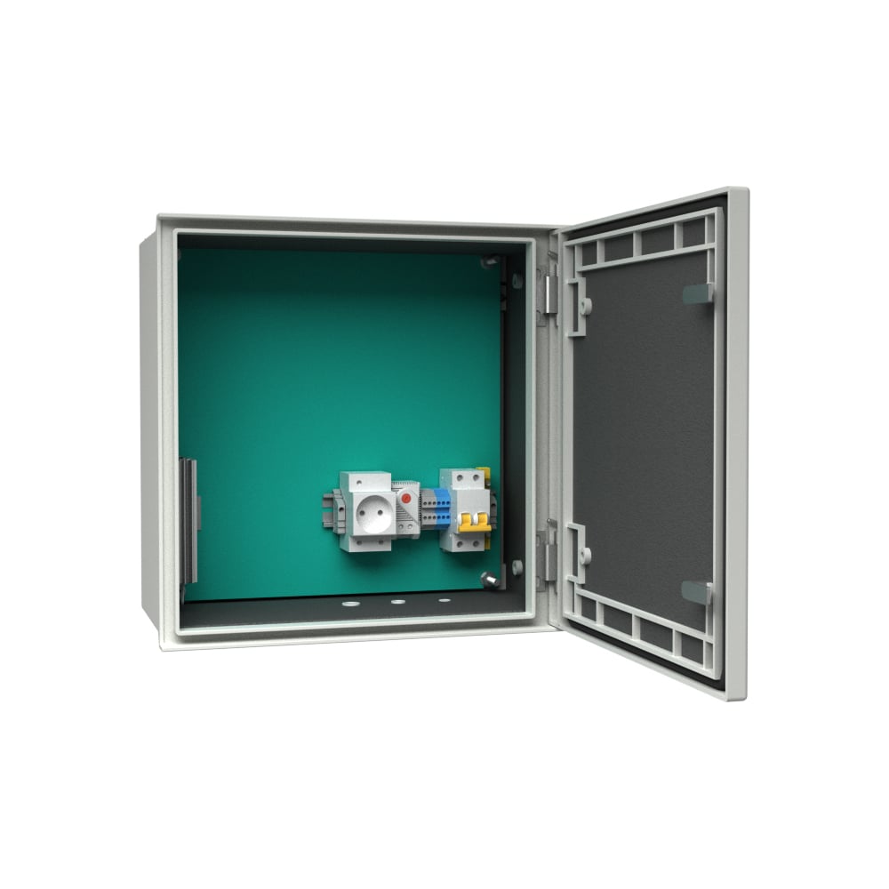 Изображение товара Уличный радиопроницаемый термошкаф АМАДОН с обогревом. Габариты, мм: Ш400хВ400хГ200. ТШО130.Р-40.40.20-PL