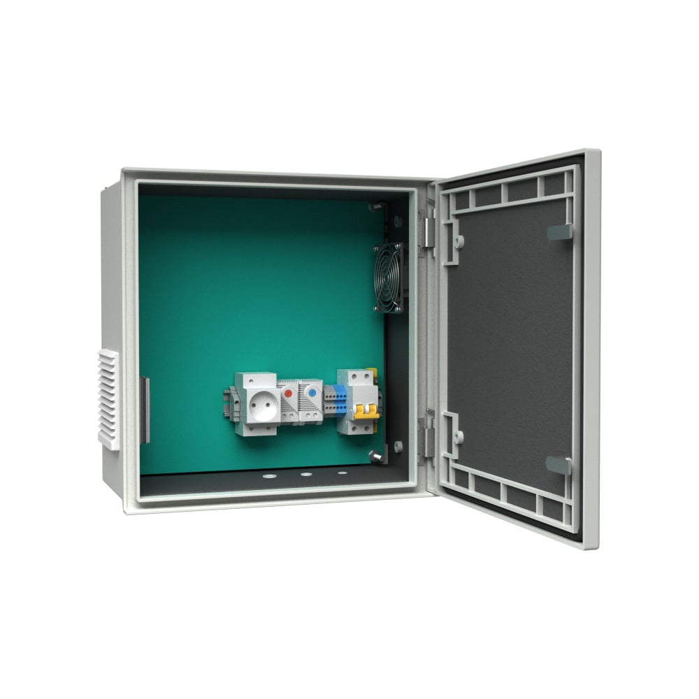 Изображение товара Уличный радиопроницаемый термошкаф АМАДОН с обогревом и вентиляцией. Габариты, мм: Ш400хВ400хГ200. ТШВ111.Р-40.40.20-PL Изображение товара Уличный радиопроницаемый термошкаф АМАДОН с обогревом и вентиляцией. Габариты, мм: Ш400хВ400хГ200. ТШВ111.Р-40.40.20-PL