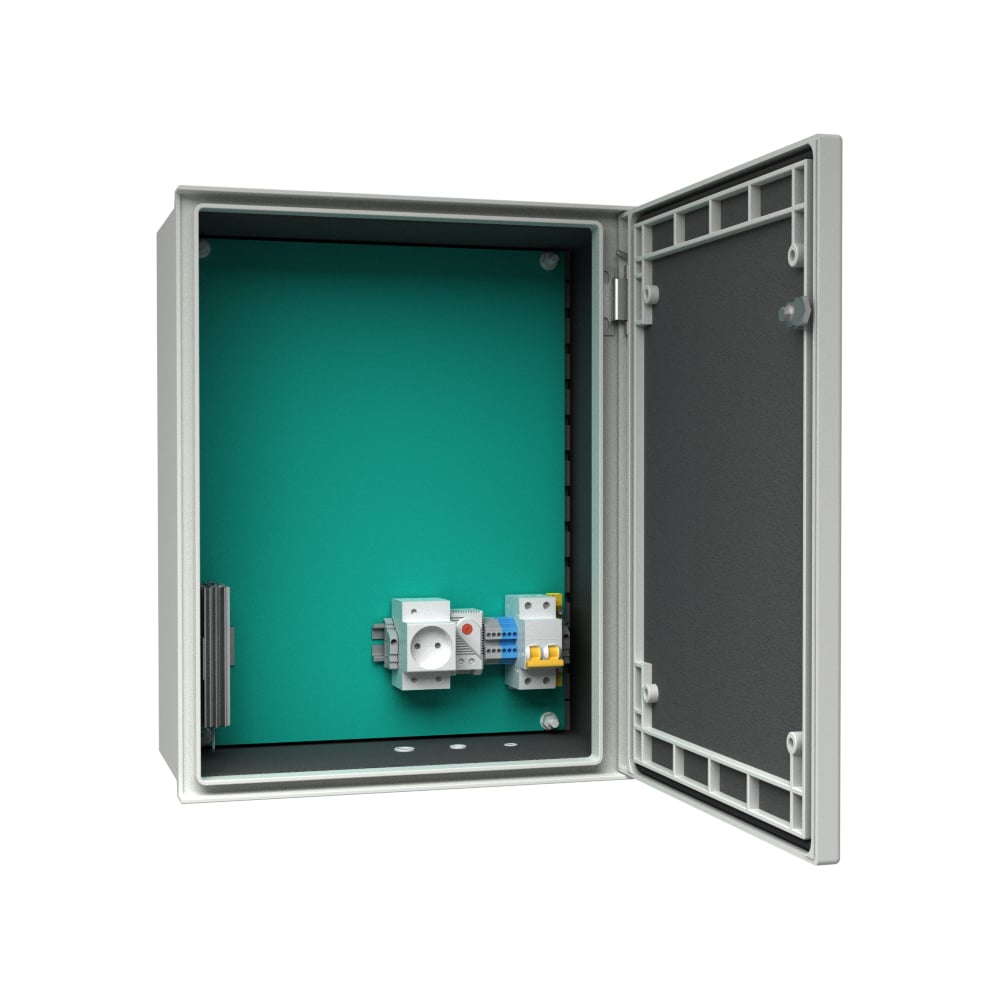 Изображение товара Уличный радиопроницаемый термошкаф АМАДОН с обогревом. Габариты, мм: Ш400хВ500хГ200. ТШО110.Р-40.50.20-PL