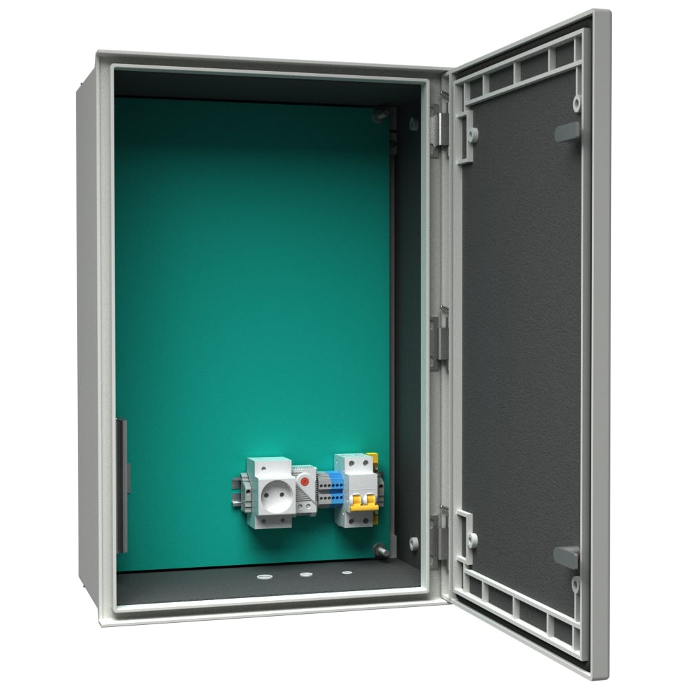 Изображение товара Уличный радиопроницаемый термошкаф АМАДОН с обогревом. Габариты, мм: Ш400хВ600хГ230. ТШО110.Р-40.60.23-PL