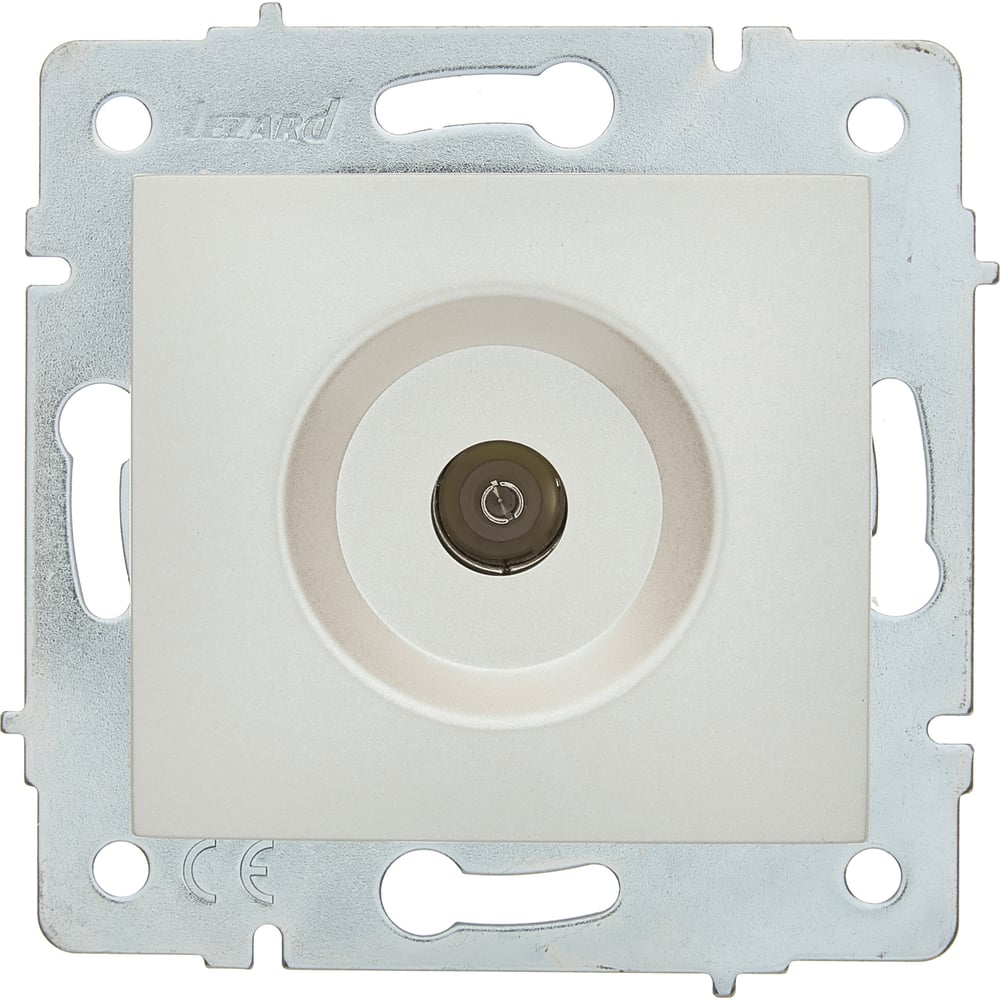 Изображение товара Розетка ТВ оконечная Lezard ASTI жемчужно-белый перламутр механизм 7081-3088-130 Изображение товара Розетка ТВ оконечная Lezard ASTI жемчужно-белый перламутр механизм 7081-3088-130