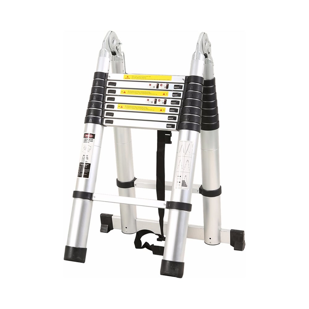 Изображение товара Телескопическая лестница Variant 2х9 ступеней 5.6 м с двусторонним размещением