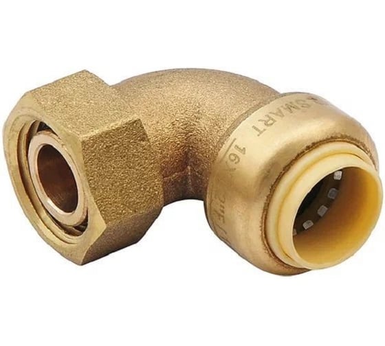 Изображение товара Переходник угловой SMT труба-накидная гайка 16(2.2) 1/2F SMT1510LC16?1/2F