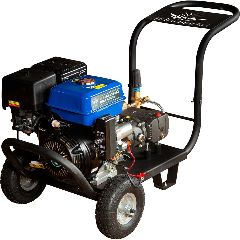 Изображение товара Гидродинамическая установка ТД Гидромаркет GM 15 литров, 350 бар, мобильная, с двойной защитой 2whFPBS GMG-20-350-15-GMLf2whFPBS