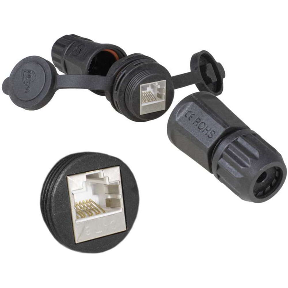 Изображение товара Разъем герметичный RUICHI RJ45M25Z2-6BG2-1 116740 Изображение товара Разъем герметичный RUICHI RJ45M25Z2-6BG2-1 116740