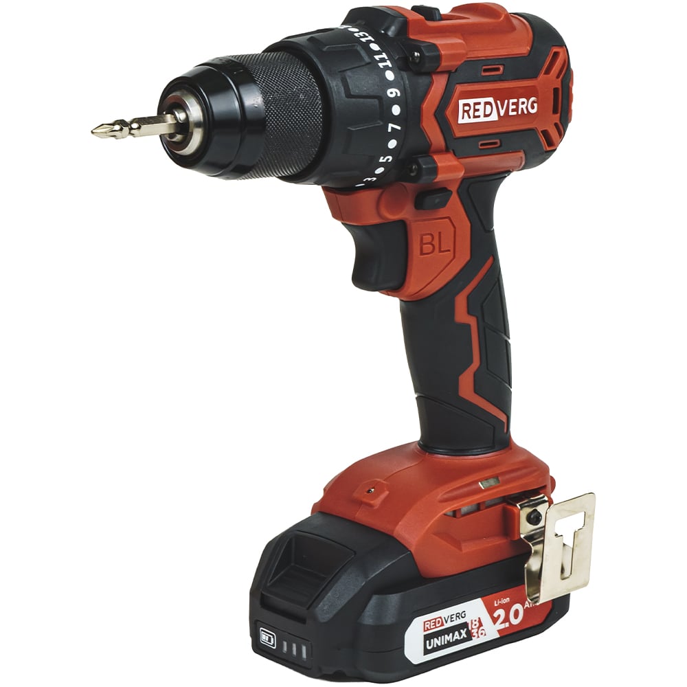 Изображение товара Шуруповерт аккумуляторный REDVERG RD-S18BL/U2 Изображение товара Шуруповерт аккумуляторный REDVERG RD-S18BL/U2