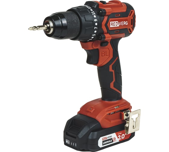 Изображение товара Шуруповерт аккумуляторный бесщеточный REDVERG RD-S18BL/U2 6686435