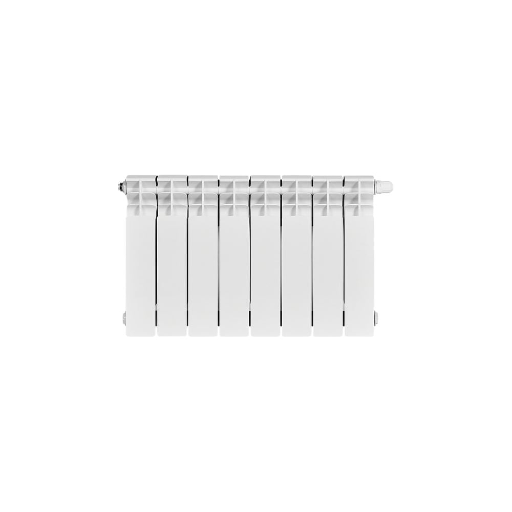 Изображение товара Биметаллический радиатор STOUT TITAN VENTIL 8 секций, 14 м², белый