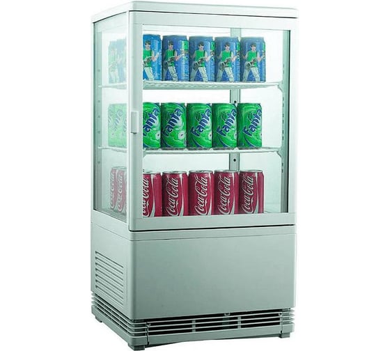 Изображение товара Витрина холодильная COOLEQ CW-58 WhITE 81418