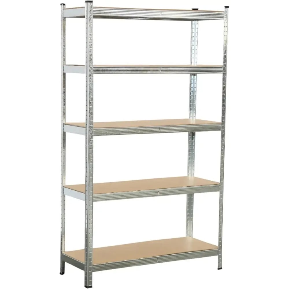 Изображение товара Металлический стеллаж безболтовой BOOMHOUSE в1800Хш1050Хг400мм, 5 полок МДФ, серебристый 291413 Изображение товара Металлический стеллаж безболтовой BOOMHOUSE в1800Хш1050Хг400мм, 5 полок МДФ, серебристый 291413