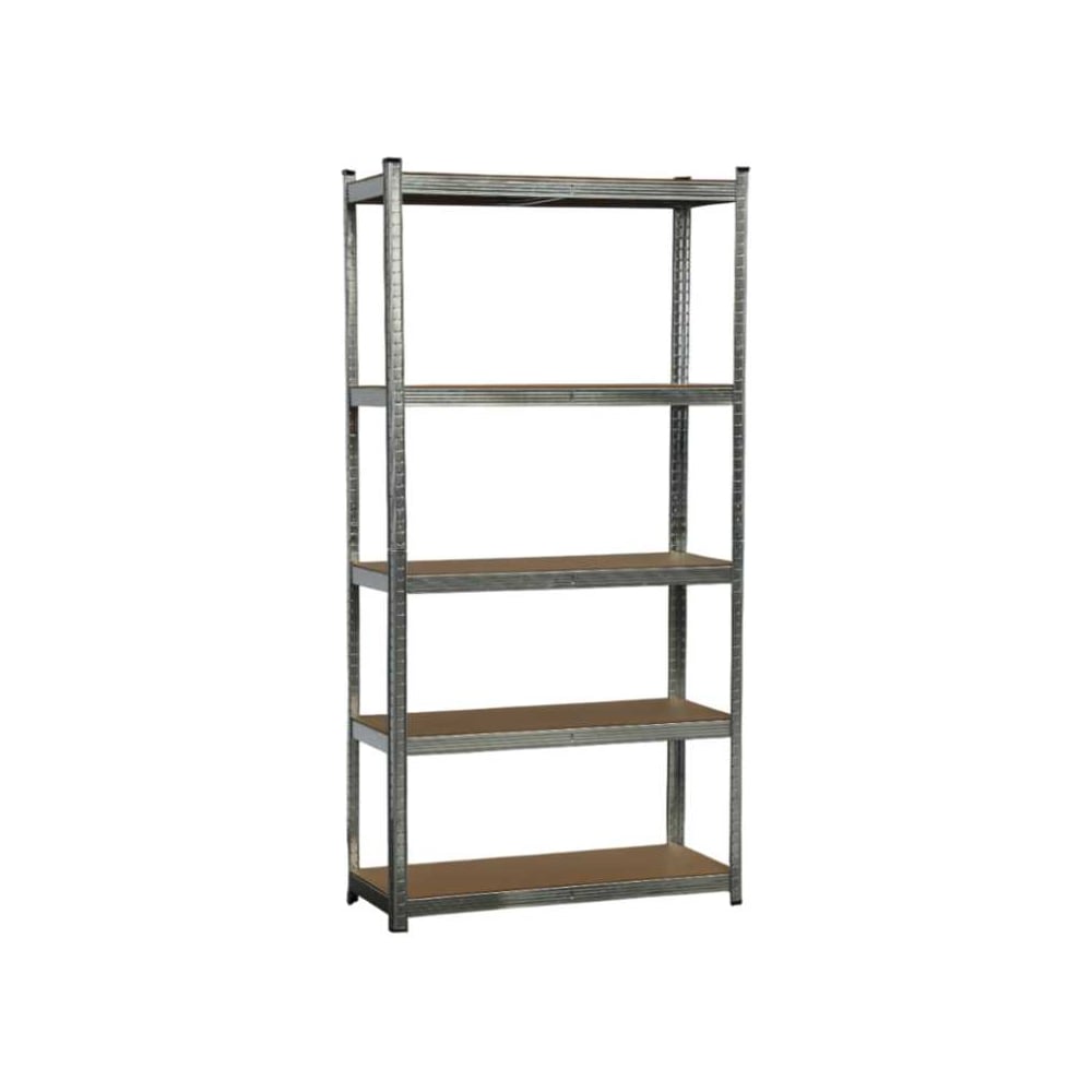 Изображение товара Металлический стеллаж BoomHouse безболтовой, в2000Хш1000Хг400мм, 5 полок МДФ, серебристый, 291414 Изображение товара Металлический стеллаж BoomHouse безболтовой, в2000Хш1000Хг400мм, 5 полок МДФ, серебристый, 291414