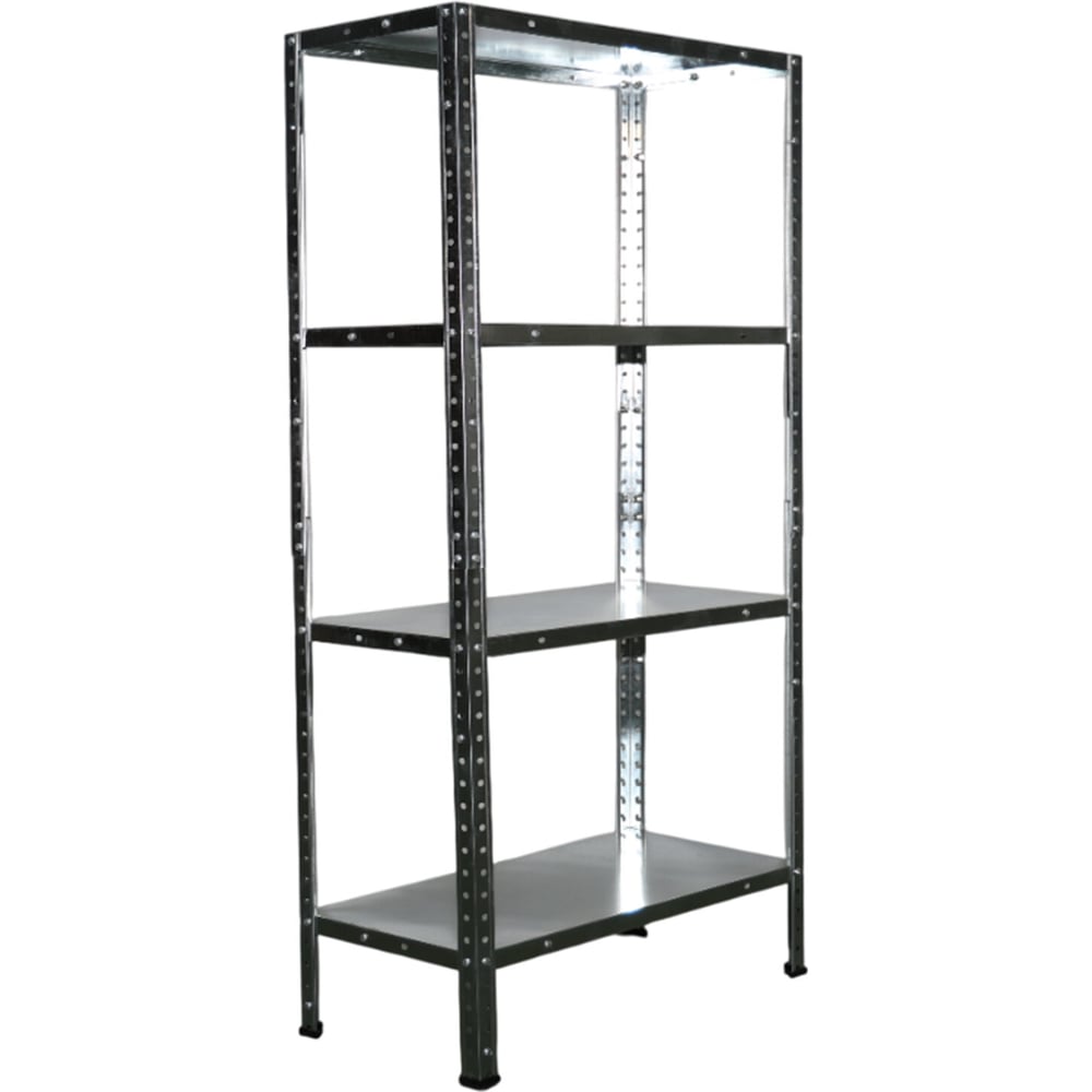 Изображение товара Стеллаж BoomHouse 1200x600x300 серебристый с 4 полками Изображение товара Стеллаж BoomHouse 1200x600x300 серебристый с 4 полками