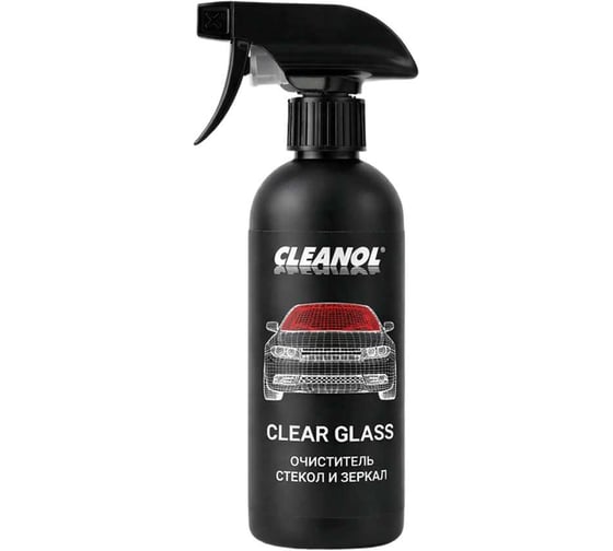 Изображение товара Очиститель стекол и зеркал флакон 500 мл CLEAR GLASS CLEANOL 0.500/0008