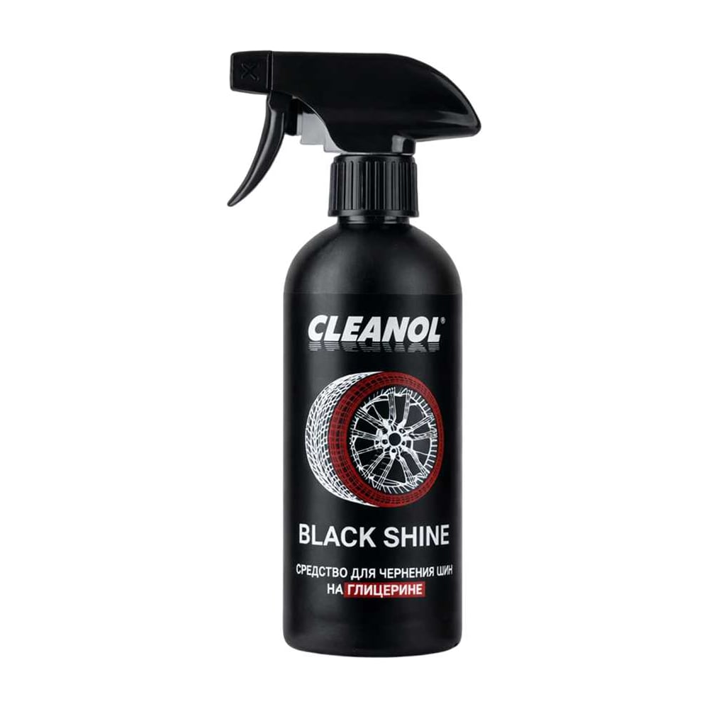 Изображение товара Средство для чернения шин на глицерине флакон 500 мл BLACK SHINE CLEANOL 0.500/0006