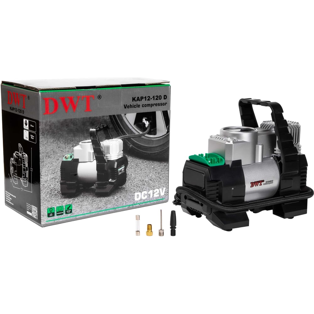 Изображение товара Компрессор DWT KAP12-120 D с цифровым манометром