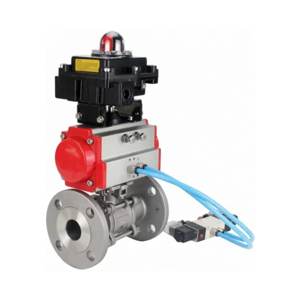 Изображение товара Шаровой кран DN40 КШФПТ.304.180 Ду40 фланцевый PTFE пн.привод