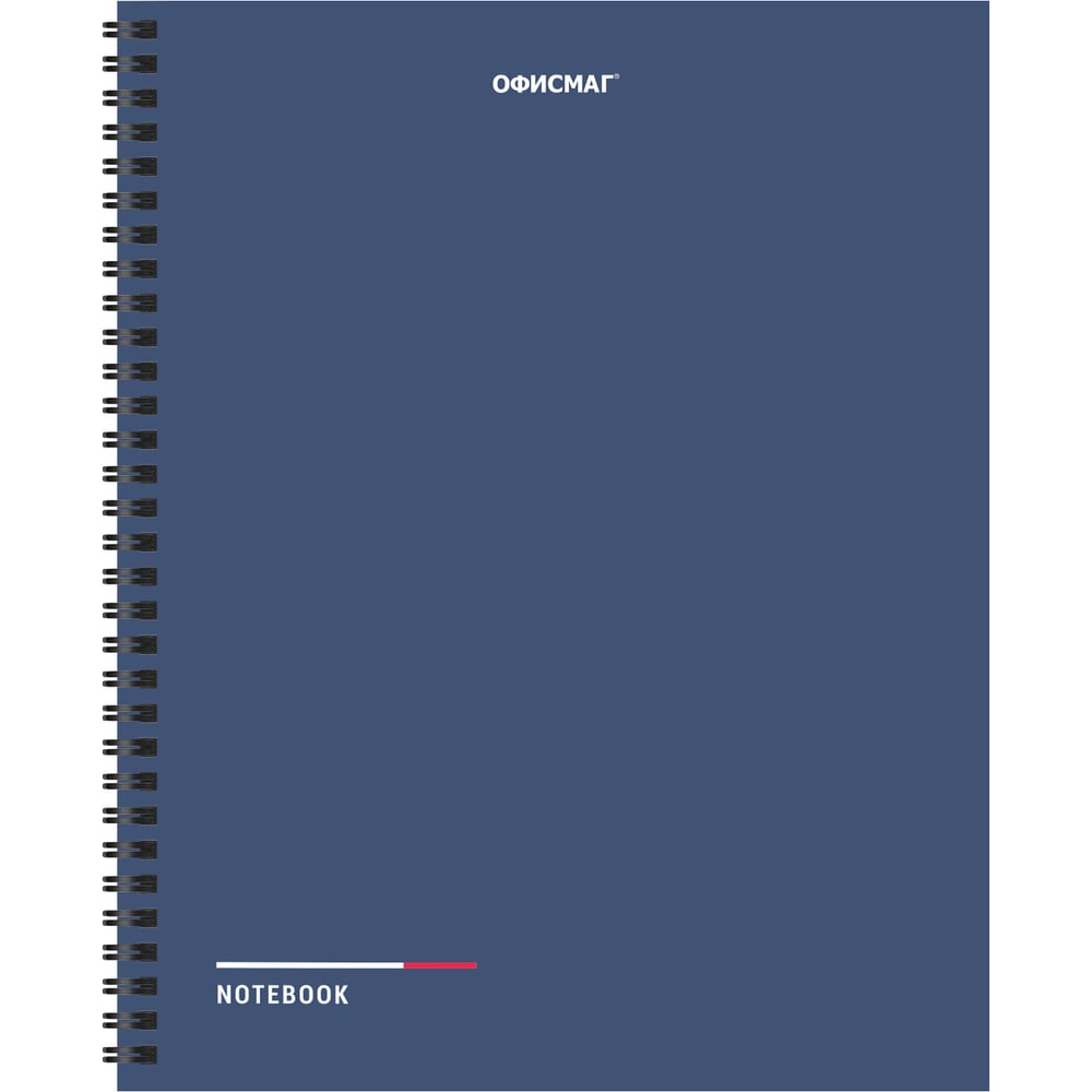 Изображение товара Бизнес-тетрадь ОФИСМАГ А5 96л гребень клетка синяя