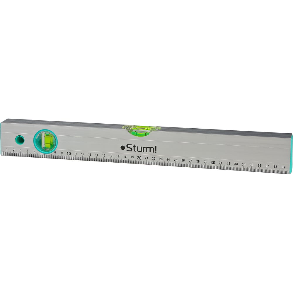 Изображение товара Уровень строительный Sturm 400 мм 2 глазка Профессиональный точность 1 мм/м