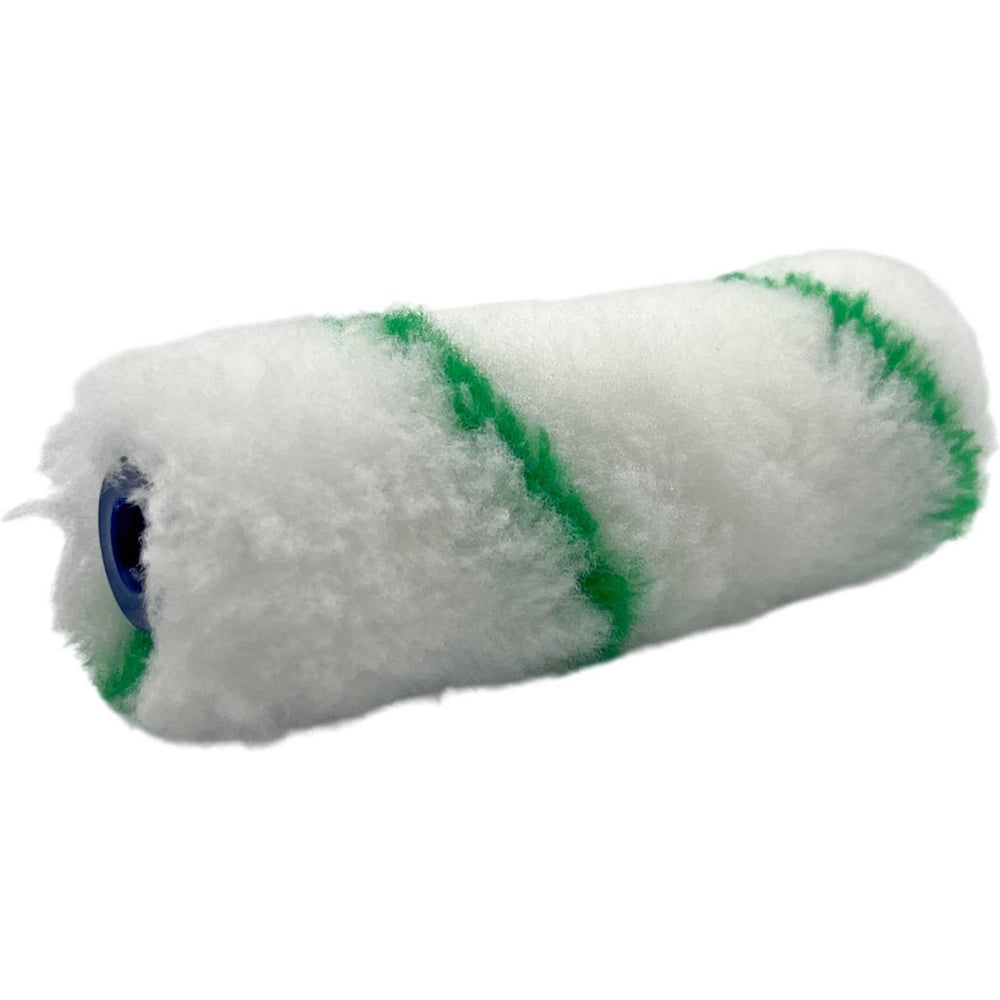 Изображение товара Валик малярный для красок Alvar 100х15мм, ворс 12 мм, белый-зеленый, 10 штук AL-V100WG_10