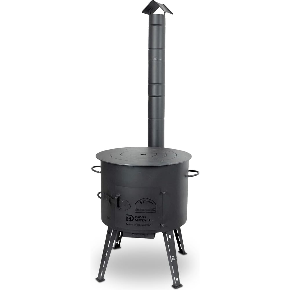 Изображение товара Печь Davr Metall 12 л с трубой и зольником