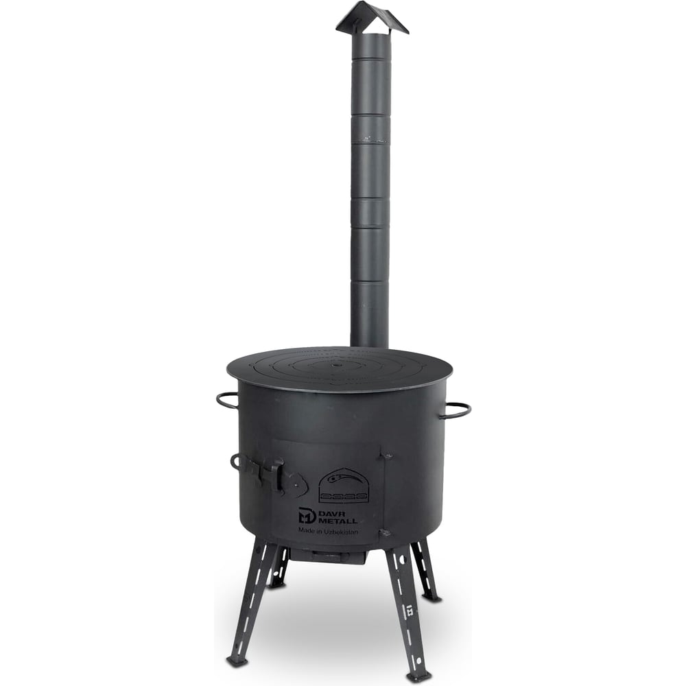Изображение товара Печь Davr Metall 16 л с трубой и дверцей