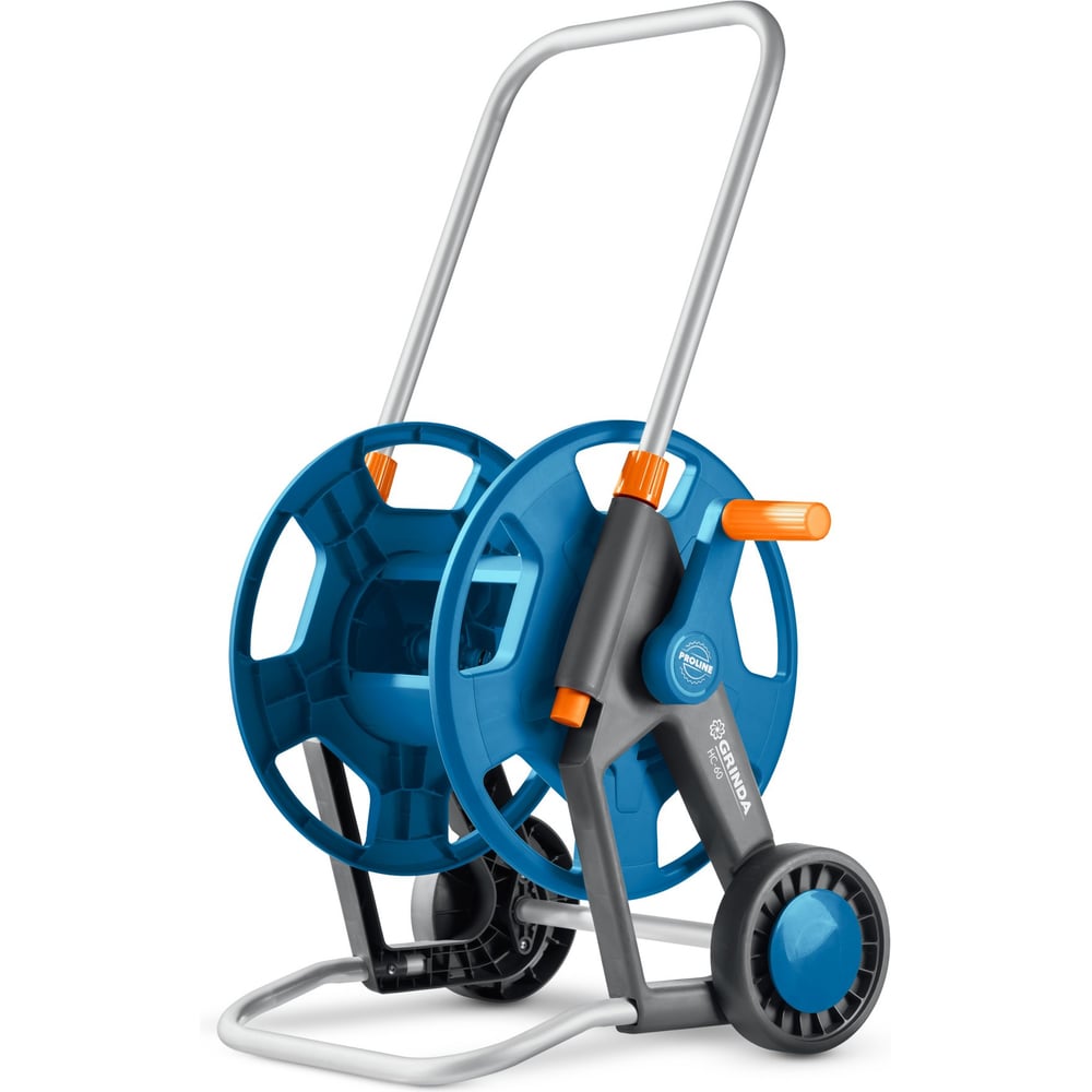Катушка для шлангов Grinda ProLine HC-60, для шлангов 60м x 1/2 и 30м х 3/4, усиленные колёса, телескопическая ручка 8-428430_z02