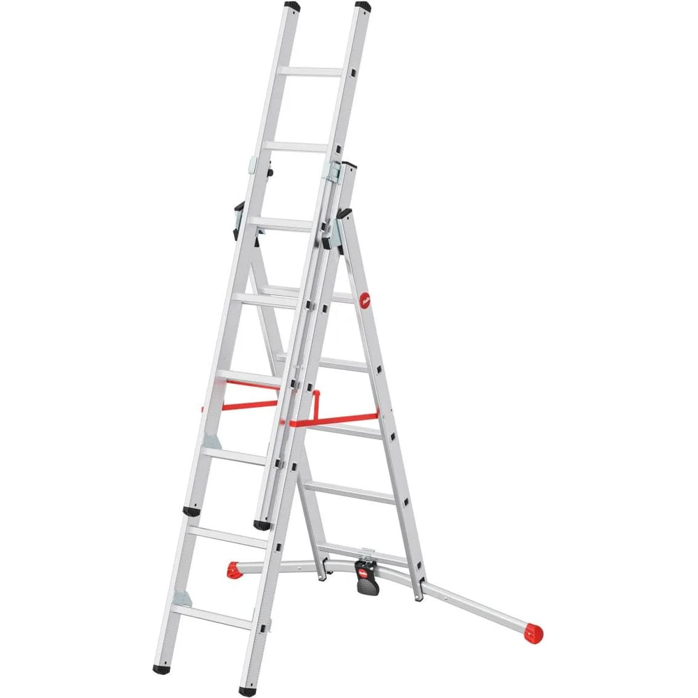 Изображение товара Трехсекционная лестница Hailo S100 ProfiLOT ступени 2х6+1х5 9306507 Изображение товара Трехсекционная лестница Hailo S100 ProfiLOT ступени 2х6+1х5 9306507